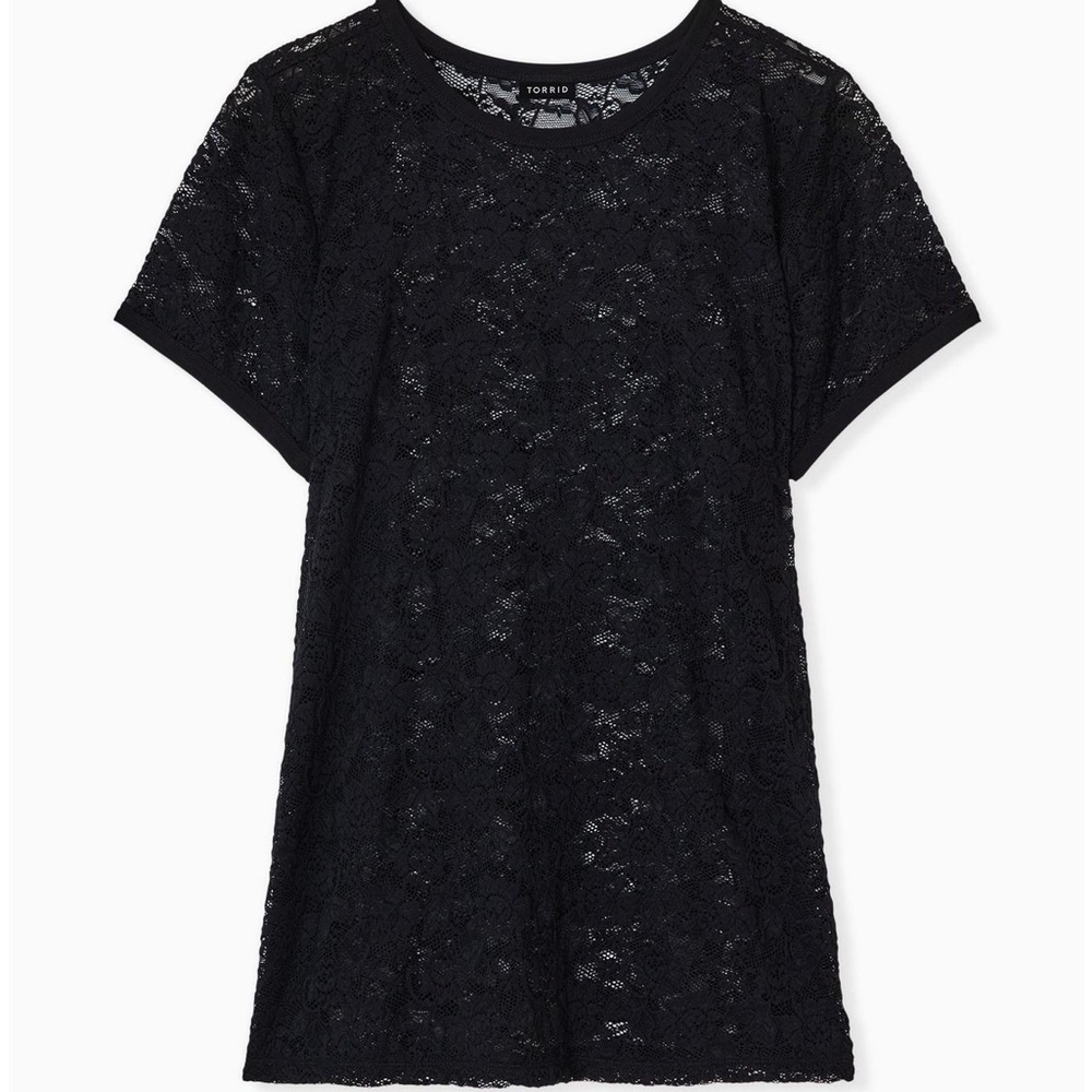 Torrid Black Lace Women Top